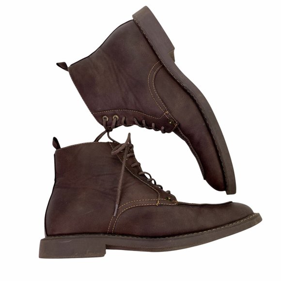 Levi\'s Norfolk Vegan Faux Leather Brown Lace Up Round Toe Chukka Boots 9.5 main image 11